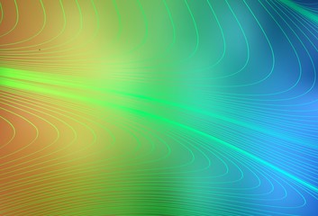 Light Blue, Yellow vector background with lines.