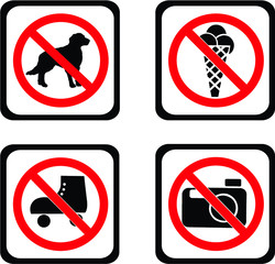 no signs icons