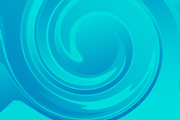 Abstract blue cold illustration with curve lines.