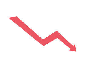 infographic decrease arrow vector design