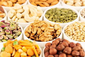 Various kind of nuts