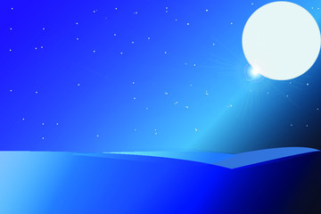 Obraz na płótnie Canvas night sky with moon