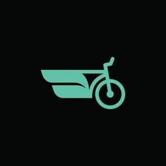 Bicycle  logo icon vector. Simple design concept logo.