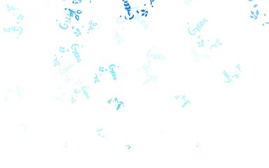 Light Green vector natural artwork with leaves, branches.