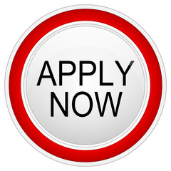 Apply now Button on white background - illustration