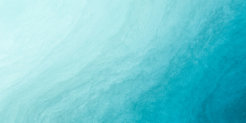 Fototapety  Watercolor paint background by soft pastel tone blue green with liquid fluid texture for background, banner