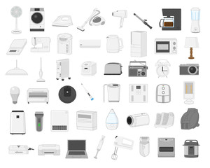 Electrical Appliance Illustration Material Set