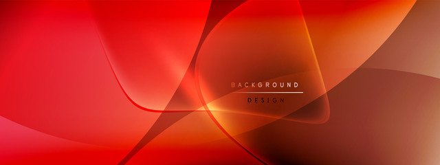 Vector abstract background - liquid bubble shapes on fluid gradient with shadows and light effects. Shiny design template for text