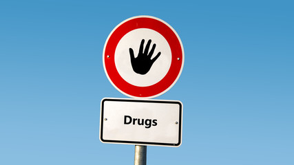 Street Sign to Therapy versus Drugs