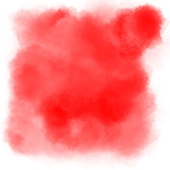 Saturated red watercolor background, abstract stain, backdrop. Gentle transition gradient acrylic paint, splash stain paint for design