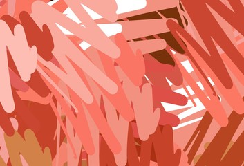 Light Red, Yellow vector template with repeated sticks.