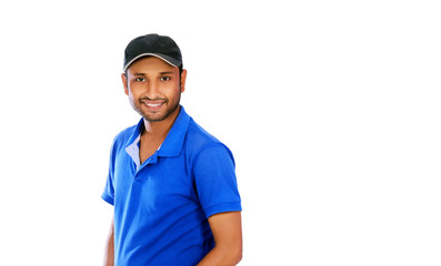 The Young man smiling