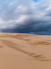 Stormy sky over the desert.