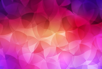 Obraz premium Light Pink, Yellow vector shining triangular background.