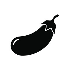 Eggplant icon on white background