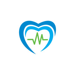 pulse healthy logo , medical care logo