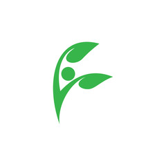 healthy care logo , nature healthy logo