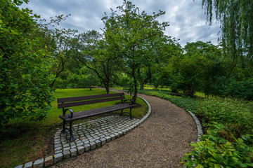 Wroclaw, Poland August 5, 2020; The Botanical Garden of the University of Wrocław.