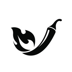 Chili with fire icon 