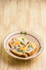 油揚げの巾着煮