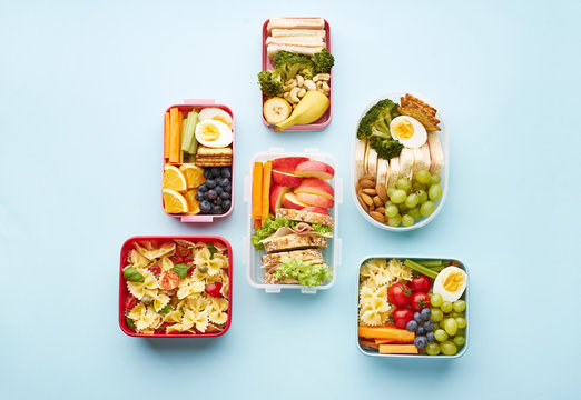 Office lunchbox with healthy meal