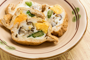 油揚げの巾着煮