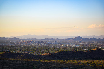 Downtown Phoenix From The Mountaintops