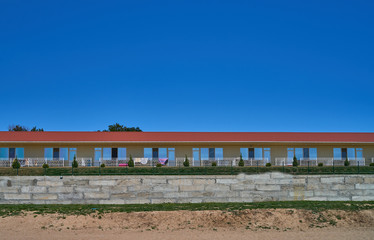 Fototapeta premium recreation building by the sea