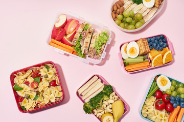 Office lunchbox with healthy meal