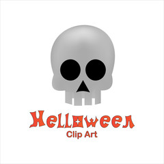 vector Illustration Skull on halloween