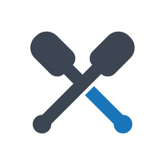 Rowing icon ( vector illustration )