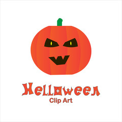Vector Illustration Pumpkin On halloween