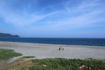 Fototapeta na wymiar 夏の七里御浜海岸