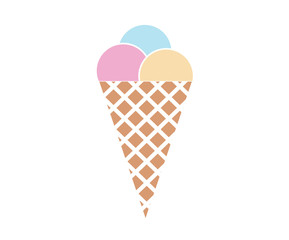 Ice cream icon.  Ice cream vector design. 