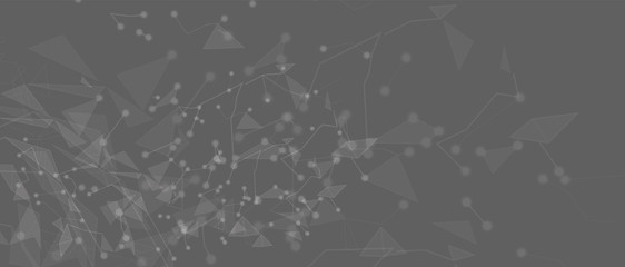 Neural network concept. Connected cells with links. High technology process. Abstract background