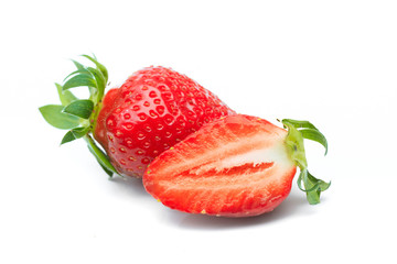Red berry strawberry isolated on white background- Image