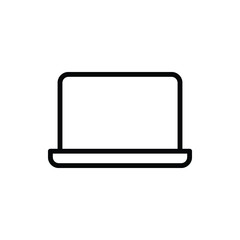 Laptop Icon Logo Vector Isolated. Computer and Hardware Icon Set. Editable Stroke and Pixel Perfect.