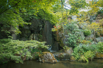 京都、第二無鄰菴（高瀬川源流庭苑）の風景