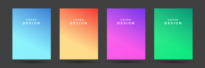 Modern abstract covers set, minimal covers design. Colorful geometric background, vector illustration. 