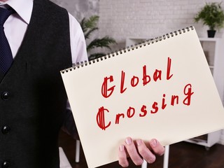 Global Crossing inscription on the sheet.