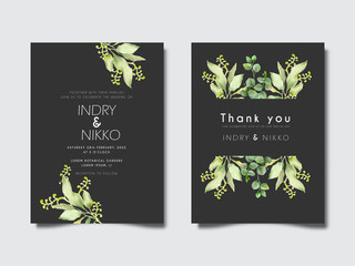 editable and beautiful floral watercolor wedding invitation cards