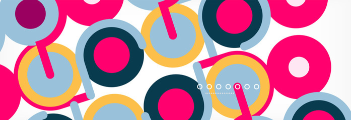 Circles and lines abstract background for covers, banners, flyers and posters and other templates