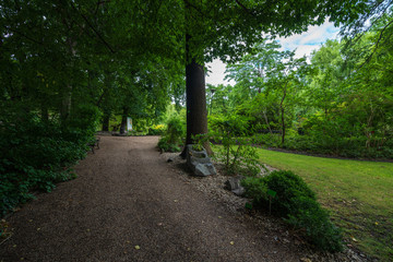 Fototapeta premium Wroclaw, Poland August 5, 2020; The Botanical Garden of the University of Wrocław.