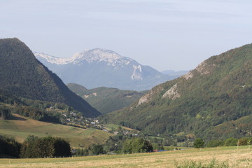 Fototapeta na wymiar The Chartreuse mountain