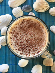 coffee and seashells