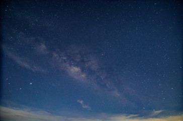 Fototapeta na wymiar beautiful galaxy of milkyway at night