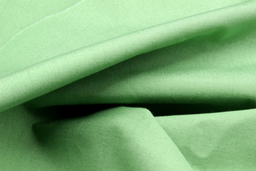 close-up green fabric texture background