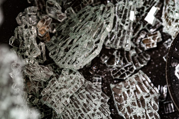 Broken sharp glass pattern texture