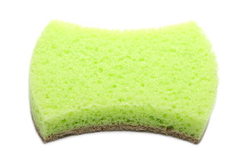 Natural fiber, organic sponge isolated on white background