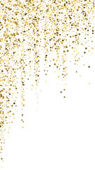 Gold triangles luxury sparkling confetti. Scattere